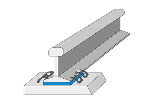 Elastic steel rail pad